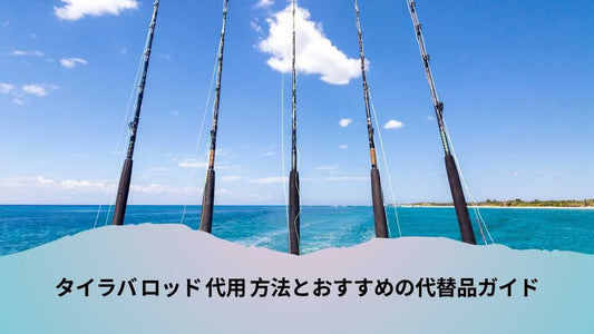 タイラバ ロッド 代用 方法とおすすめの代替品ガイド